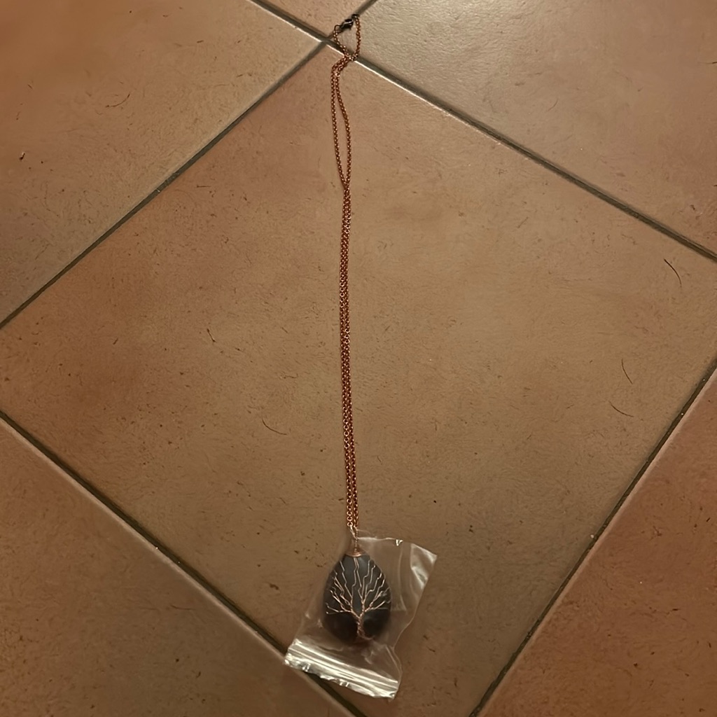 Brand New Tree Of Life Purple Necklace